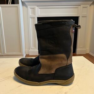 Dubarry Ultima Extra Fit black and gray size 6.5 water proof leather